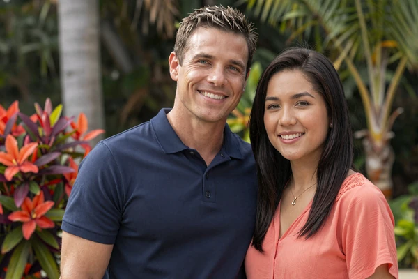 James and Maria couple photo - American man and Filipino woman success story